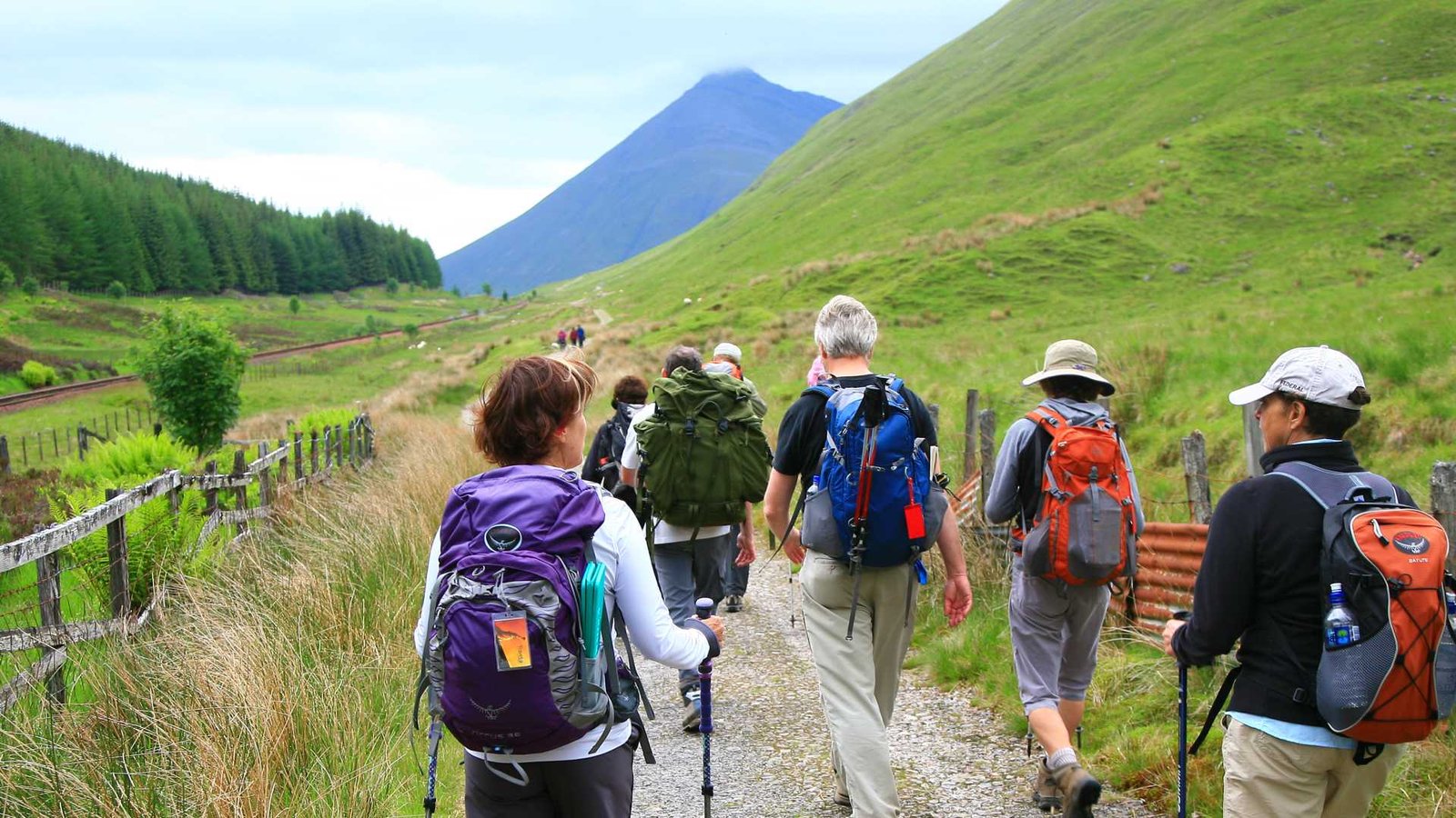 Walking trail out of Tyndrum, Scotland